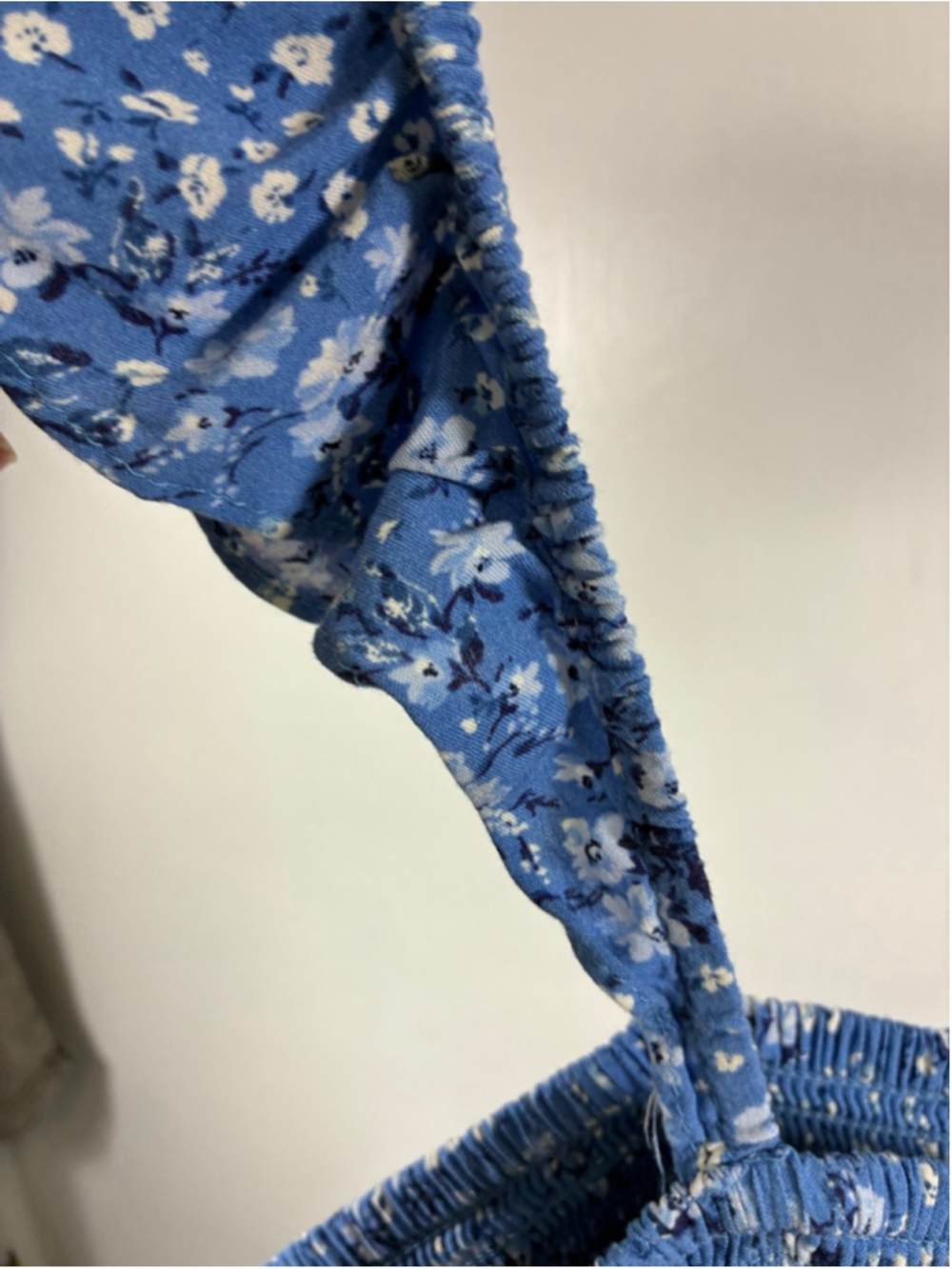 Altar’d State Peasant Floral Mini Dress in Blue Size XL - Picture 4 of 7